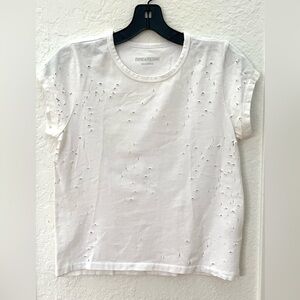Zadig & Voltaire White Short Sleeve Tee